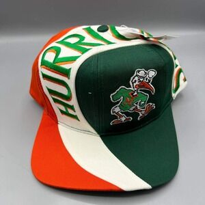 Vintage Miami Hurricanes Hat‎ Men Twins Enterprise Snap Back Cap New